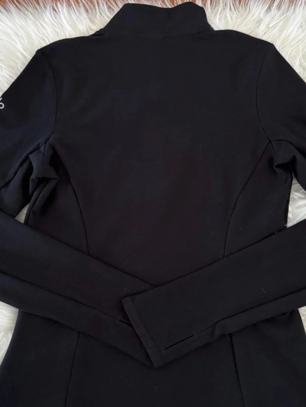 Alo Yoga Set With Alosoft 1/2 Zip Rapid Pullover And Precision Short In Black